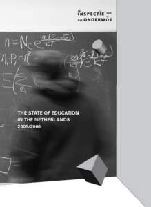 THE STATE OF EDUCATION in the netherlands Institutions inagricultural education excl.) Primary education
