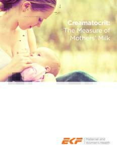 Creamatocrit: The Measure of Mothers’ Milk Maternal and Women’s Health