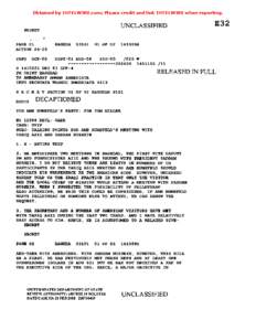 Obtained by INTELWIRE.com; Please credit and link INTELWIRE when reporting.  UNCLASSIFIED SECRET PAGE 01