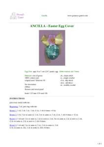 Ancilla  www.grannys-garret.com ANCILLA - Easter Egg Cover
