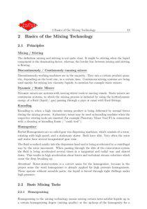 2 Basics of the Mixing Technology  2