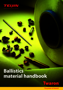 Ballistics material handbook Yarn List  Twaron ballistic yarns