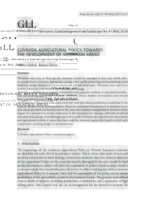 M. Czekaj, J. Żmija http://dx.doi.orgGLLGLL  Geomatics, Landmanagement and Landscape No. 4 • 2013, 21–33