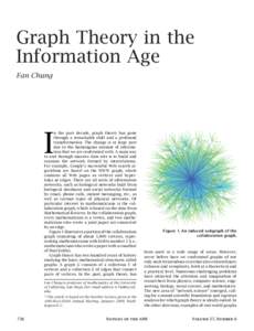 Graph Theory in the Information Age Fan Chung I