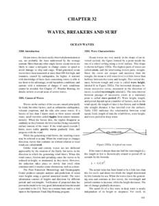 CHAPTER 32 WAVES, BREAKERS AND SURF OCEAN WAVESIntroductionWave Characteristics