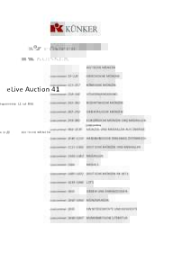 eLive Auction 41 Ergebnisliste, 12. Juli 2016 Losnummer 1–22  KELTISCHE MÜNZEN