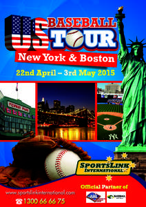 BASEBALL  TOUR New York & Boston