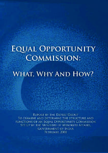 EQUAL OPPORTUNITY COMMISSION: WHAT, WHY AND HOW? 
