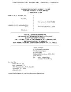 Case 1:02-cvJEI DocumentFiledPage 1 of 16 IN THE UNITED STATES DISTRICT COURT FOR THE DISTRICT OF NEW JERSEY