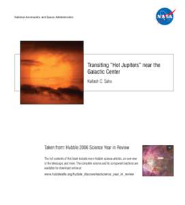 Transiting “Hot Jupiters” near the Galactic Center