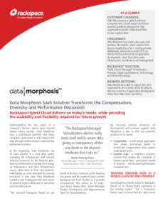 Rackspace Data Morphosis Case Study / Web pdf
