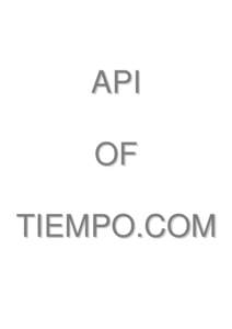 API OF TIEMPO.COM INDEX I.