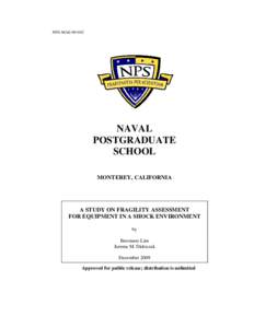 NPS-MAE[removed]NAVAL POSTGRADUATE SCHOOL MONTEREY, CALIFORNIA