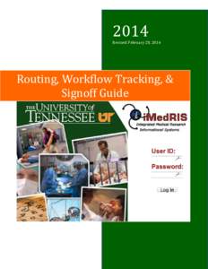 2014  Revised: February 28, 2014 Routing, Workflow Tracking, & Signoff Guide