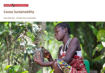 Cocoa Sustainability Nicko Debenham - VP Global Cocoa Sustainability June 4, 2015  Why Cocoa Sustainability?