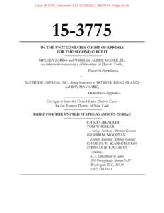 Case, Document 417, , , Page1 ofIN THE UNITED STATES COURT OF APPEALS FOR THE SECOND CIRCUIT MELISSA ZARDA and WILLIAM ALLEN MOORE, JR.,