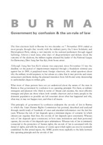 Government / Legal professions / Canadian criminal law / Bail / Politics of Burma / Criminal Procedure / Prosecutor / Magistrate / Aung San Suu Kyi / Law / Criminal law / Burmese people
