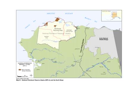 Brooks Range / Alatna /  Alaska / National Petroleum Reserve–Alaska / Teshekpuk Lake / Allakaket /  Alaska / Anaktuvuk Pass / Arctic National Wildlife Refuge / Umiat /  Alaska / Alaska locations by per capita income / Geography of Alaska / Alaska / Geography of the United States
