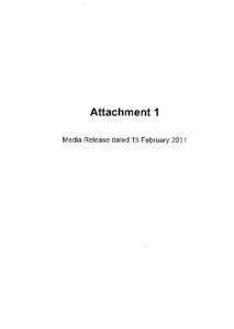 Attachment 1 Media Release dated 15 February 2011 COM[removed]CATHOLICARCIIDIOCESE OF MELBOURNE
