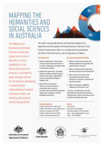 17 %  MAPPING THE HUMANITIES AND SOCIAL SCIENCES IN AUSTRALIA