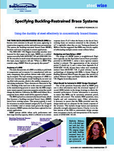 steelwise  Your connection to ideas + answers  Specifying Buckling-Restrained Brace Systems