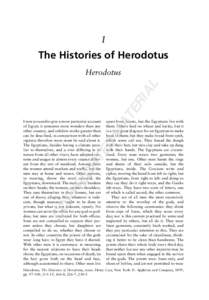1  The Histories of Herodotus MA