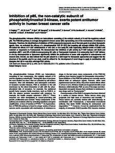 Citation: Cell Death and Disease[removed], e440; doi:[removed]cddis[removed] & 2012 Macmillan Publishers Limited All rights reserved[removed]www.nature.com/cddis  Inhibition of p85, the non-catalytic subunit of