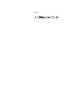 Chapter 9  Cultural Redress Cultural Redress