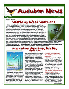 Audubon News May 2006 Volume 11 Issue 9  Monthly Meeting