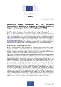 EUROPEAN COMMISSION  MEMO Brussels, 4 June[removed]Frequently
