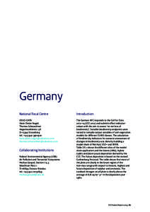 Germany National Focal Centre Introduction  OEKO-DATA
