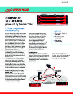 DATASHEET  GRIDSTORE REPLICATOR  powered by Double-Take