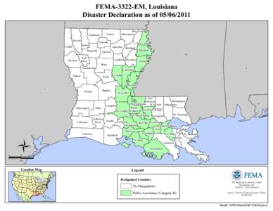 FEMA-3322-EM, Louisiana Disaster Declaration as of[removed]AR Bossier