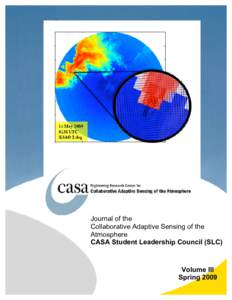 Journal of the Collaborative Adaptive Sensing of the Atmosphere CASA Student Leadership Council (SLC)  1
