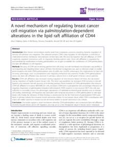 Babina et al. Breast Cancer Research 2014, 16:R19 http://breast-cancer-research.com/content/16/1/R19
