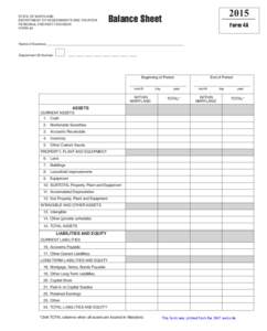 STATE OF MARYLAND DEPARTMENT OF ASSESSMENTS AND TAXATION PERSONAL PROPERTY DIVISION FORM 4A  2015