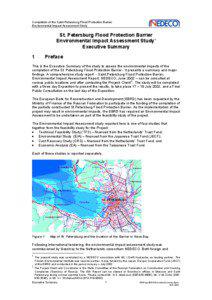 St. Petersburg Flood Protection Barrier [EBRD - EIA summary]