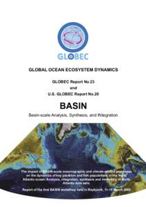 GLOBAL OCEAN ECOSYSTEM DYNAMICS GLOBEC Report No.23 and U.S. GLOBEC Report No.20  BASIN