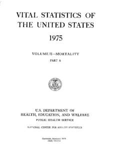 Vital Statistics of the United States (1975)