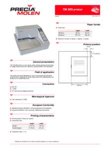 70SULQWHU-1 FT  Paper format