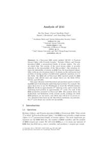 Analysis of QUAD Bo-Yin Yang1 , Owen Chia-Hsin Chen2 , Daniel J. Bernstein3 , and Jiun-Ming Chen4 1  4