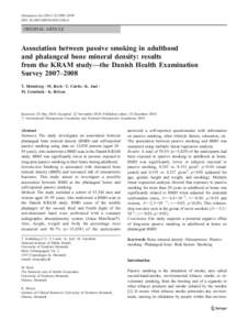 Osteoporos Int:2989–2999 DOIs00198ORIGINAL ARTICLE  Association between passive smoking in adulthood