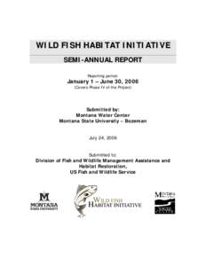 Natural environment / Biology / Oncorhynchus / Ecology / Cutthroat trout / Piscicide / United States Fish and Wildlife Service / Montana / Restoration ecology / National Fish Habitat Partnership