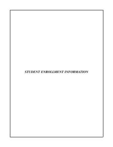 STUDENT ENROLLMENT INFORMATION  The Florida Agricultural and Mechanical University Fact Book[removed]