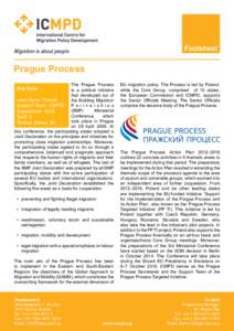 Factsheet  Migration is about people Prague Process The Prague Process