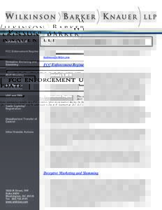 JanuaJuly 12, 2011  FCC ENFORCEMENT UPDATE January 5, 2016