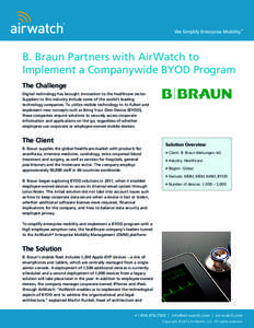 AirWatch Case Study - B. Braun