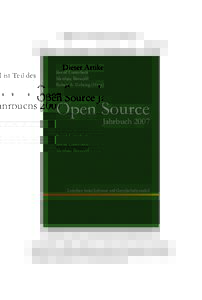 Dieser Artikel ist Teil des  Open Source Jahrbuchs 2007 Open Source Jahrbuch, 1991 Free Software Foundation, Inc. 59 Temple Place - Suite 330, Boston, MA, USA Everyone is pernt, but changing it is no