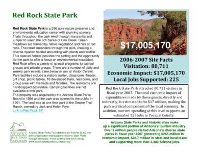Geography of the United States / Protected areas of the United States / National Register of Historic Places in Arizona / Colorado state parks / Coconino National Forest / Red Rock State Park / Arizona