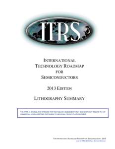 INTERNATIONAL TECHNOLOGY ROADMAP FOR SEMICONDUCTORS[removed]EDITION